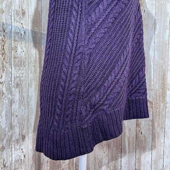 Women's New York & Company Sweater | Purple | 3/4 Sleeve | Round Neck | Small - Picture 8 of 13
